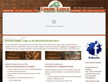 Tablet Screenshot of lingerlodgeresort.com